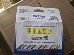 Brother P-touch TZe-231 2PK Label Tape 1/2” Black Print on White 2 Pack