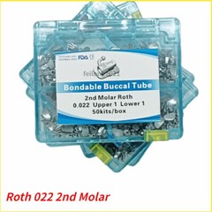 50Sets Dental Orthodontic Buccal Tube 1st 2nd Molar Tube Roth MBT 022/018 Mesh