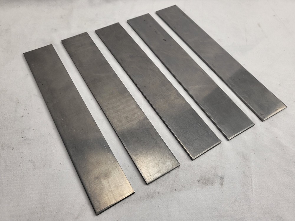 1095 Cold Rolled Carbon Steel 3/16″ x 2″ x 12″ bar, Knife Making Stock, 5 PACK