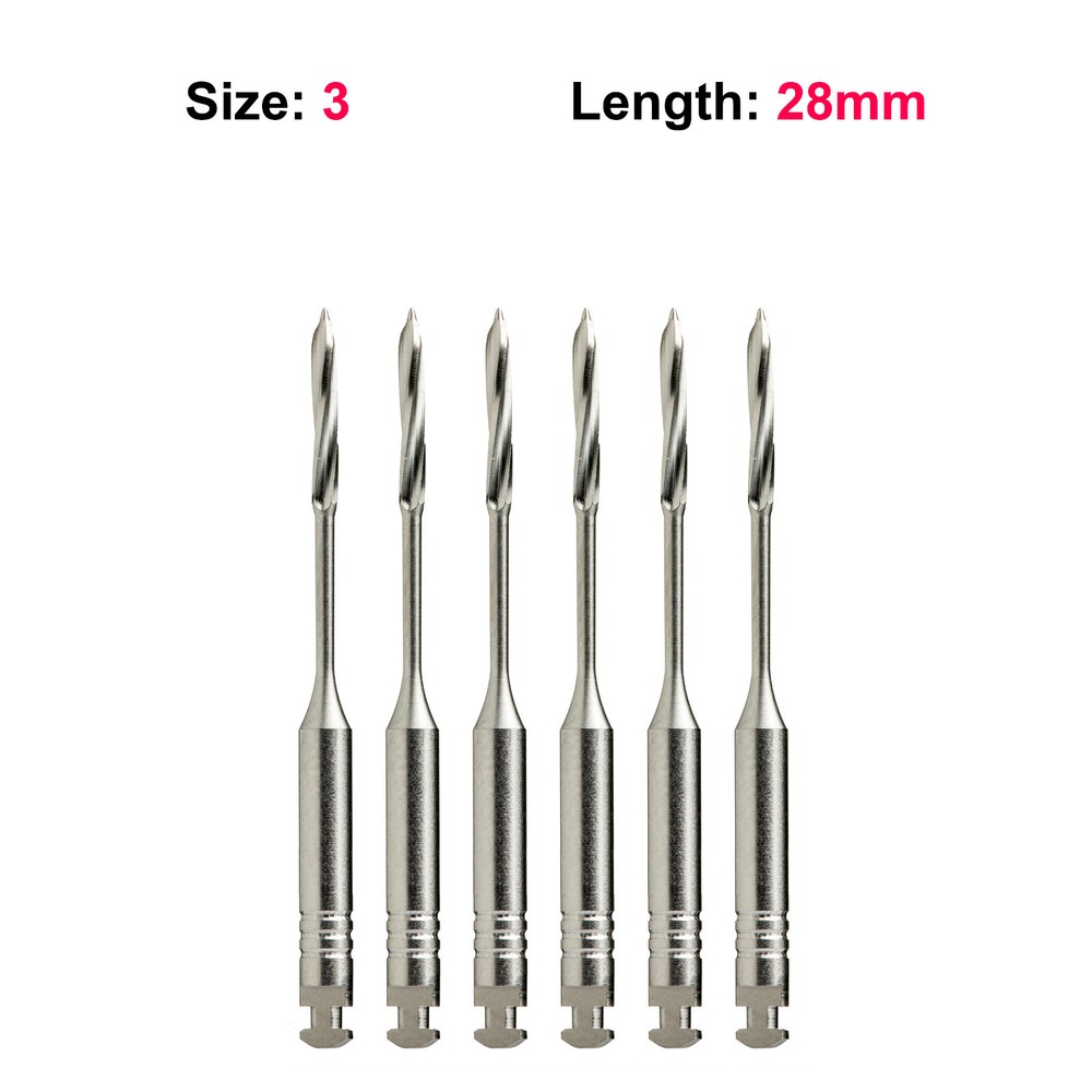 Peeso Reamers Endodontic DRILLS Drill #3 28mm 6/Pkg Top Quality