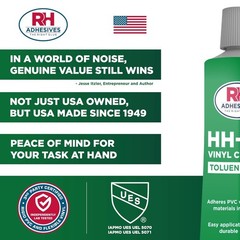 HH-66 Toluene Free Vinyl Cement 1 oz – Waterproof Flexible Adhesive for DIY