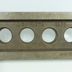1972 J.G. Pieta 12″L x 4″ x 2″ W Steel Parallel / Riser Machinist Block Vintage
