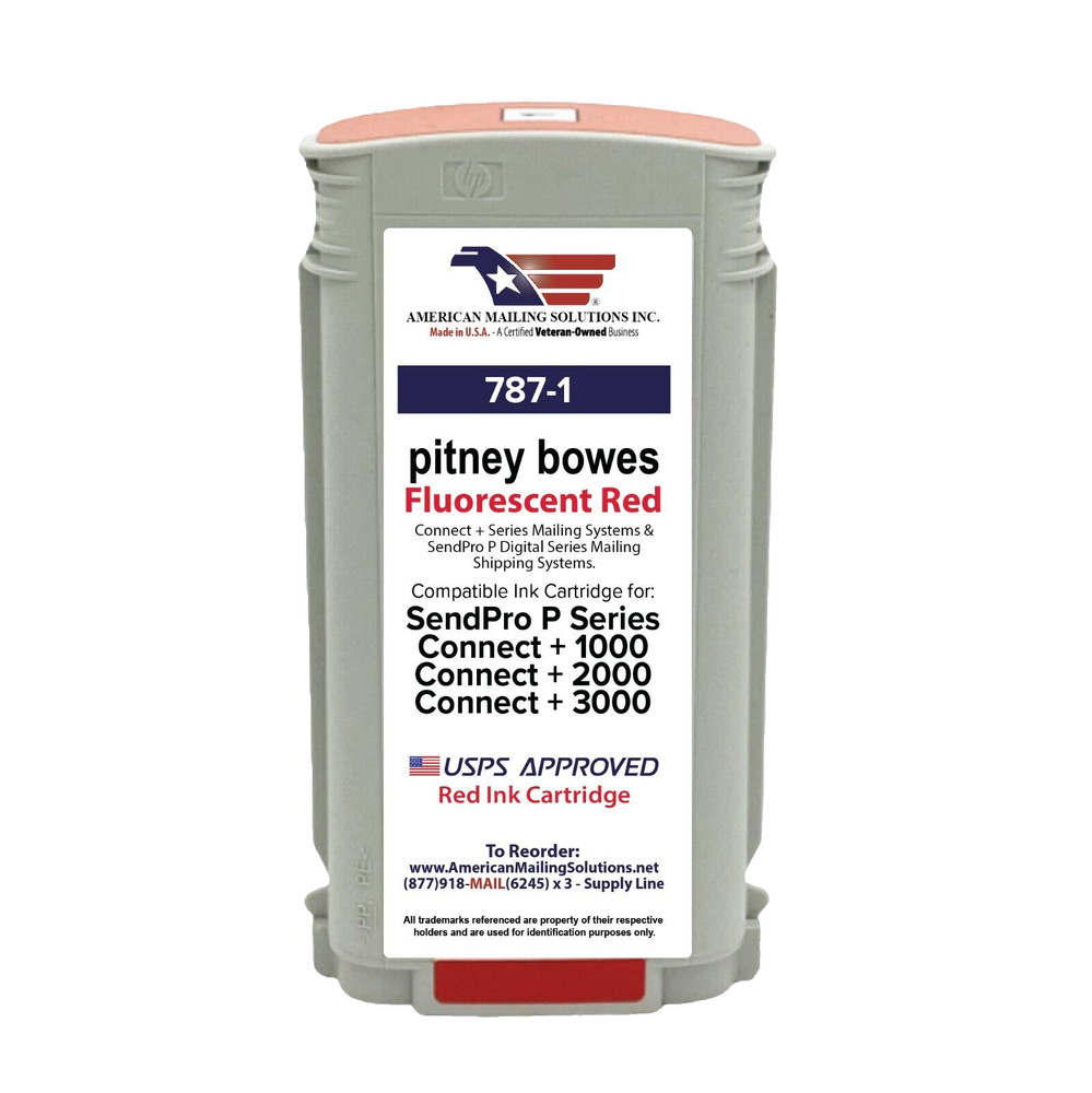 Pitney Bowes 787-1 Ink Cartridge for Connect+ and SendPro Series Postage Meters