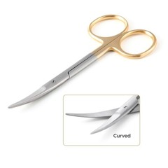 Surgical Medical Straight & Curved Scissors 4.5” Sharp/Sharp Instrument