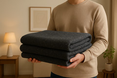 UBMOVE 3 Pack Grey Textile Moving Blankets 54″ x 72″ Pad