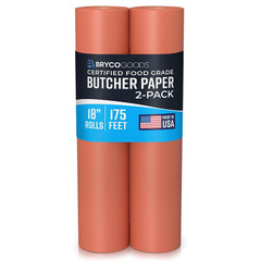 Bryco Goods (Pack of 2) Pink Butcher Paper Rolls, 18″x175′ (2100 Inch) – Made in