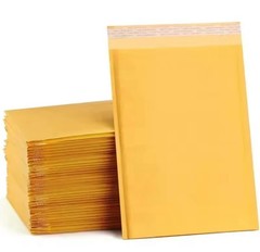 50 4×8 Kraft Paper Bubble Padded Envelopes Mailers