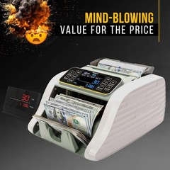 KBR-500 Money Counter Machine Mixed Bills LCD UV MG IR Detection Counter