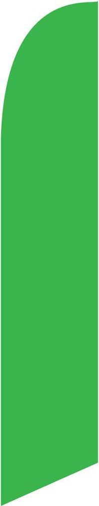 Solid Light Green 12ft Feather Banner Swooper Flag – FLAG ONLY