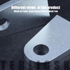 Weld on Tabs, Steel Shock Mount Tab, Universal Tabs Flat NO