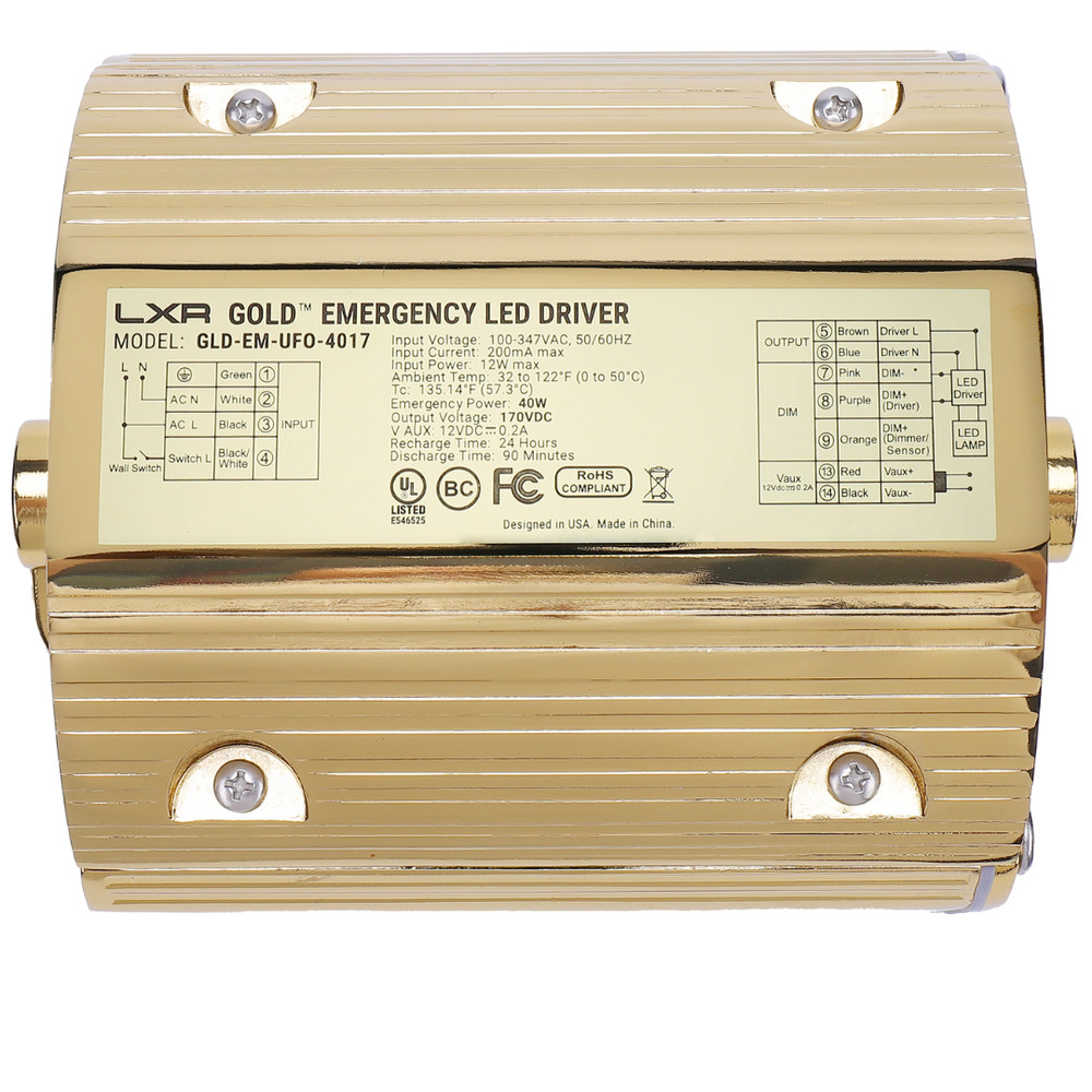 40W LED Emergency Battery Backup LED Driver | Round High Bays (UFO Series)