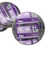 100 ft. 18 RG6 Dual Shield CU CATV CM/CL2 Coaxial Cable in Black