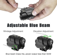 SIXRAY Blue Beam Laser and Flashlight Combo for Light