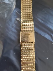FLEXON Adjustable Watch Strap Metal Stainless Steel Gold 18mm – 20mm