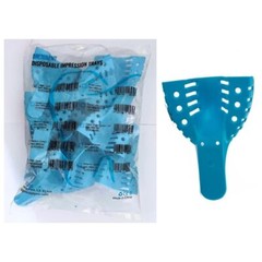 BRITEDENT Disposable Latex Free Perforated Dental Impression Trays Bag of 12Pcs