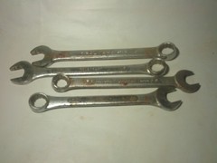 4 Vintage TRUECRAFT Combination Wrench 12pt Alloy Steel Palmera Spain 5/8 &11/16