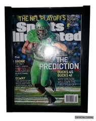 MAGAZINE SPORTS ILLUSTRATED DISPLAY FRAME CASE BLACK SHADOW BOX LOT OF 2