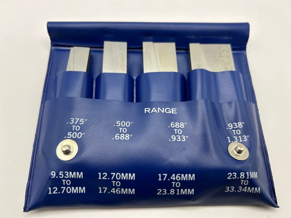 Brown & Sharpe 599-673-10 4-Piece Adjustable Parallel Set, 3/8″ To 1-5/16″