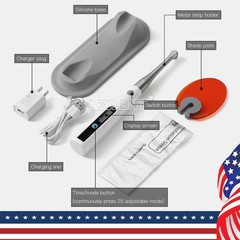 Dental Orthodontic Light Cure Resin Adhesive Kit /1 Sec LED Curing Light