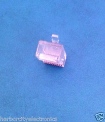 10x MP10P10C MODULAR PLUG CONNECTOR RJ45 Plug Shell 10Way 21x12x8mm Gold Contact