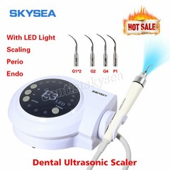 Dental Ultrasonic Piezo Scaler LED Handpiece 5 Tips Fit Cavitron EMS Woodpecker