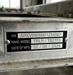 Blank Aluminum ID Plates, Metal Identification Plate, Serial Number Tag, Equi…