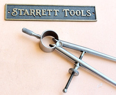 STARRETT No.277 Spring-Type Dividers with Round Legs; 4.0” Size & Capacity. USA