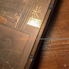 1896 Antique Copper Letterpress Printer Printing Wood Block Methodist Western PA