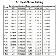Adhesive Glue Lined 3:1/4:1 Heat Shrink Tubing Waterproof Sleeving Heatshrink