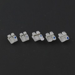 Dental Orthodontic Bracket Ceramic Metal Aesthetic Braces Roth 018 022 5-5 Clear