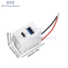 Type 128 USB Power Module 220V Socket 5V 2.1A USB+Type-C Charge Socket Module