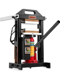 Used DABPRESS 4 Ton Hydraulic Heat Press Machine with Dual 3×5″ Heated Plates