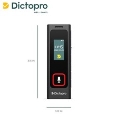 Mini Digital Voice Activated Recorder By Dictopro, 8GB Spy Dictaphone MP3 Player