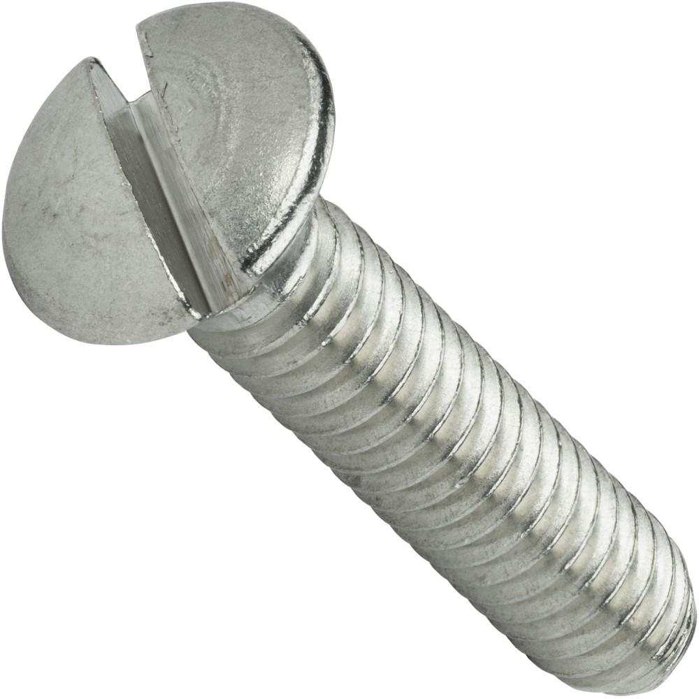 8-32 Slotted Oval Head Countersunk Machine Screws Stainless Steel 18-8 All Sizes
