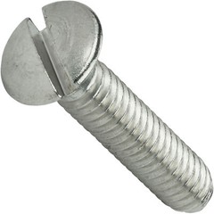 8-32 Slotted Oval Head Countersunk Machine Screws Stainless Steel 18-8 All Sizes