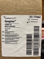 Cardinal Health Kangaroo 1000ML Feeding Bag W/ Flush Bag Lot Of 30 763662