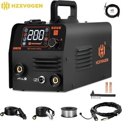 HZXVOGEN HVM200 110V MIG Welder 3IN1 MIG MMA Gasless Flux Core Welder &TIG Torch