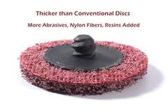 50Pcs 2 in Medium Grit Roll Lock Surface Die Grinder Sanding Quick Change Disc