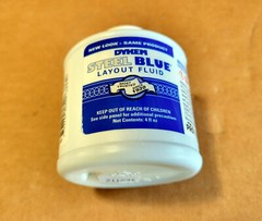 DYKEM #80300 STEEL BLUE LAYOUT / STAINING FLUID w/BRUSH-IN-CAP. 4oz