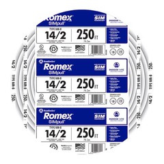 250 ft. 14/2 Solid Romex SIMpull CU NM-B W/G Wire