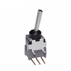 2Pcs B13EH Toggle Switches ON-OFF-ON .394 FLAT RIGHT ANGL PC .4VA