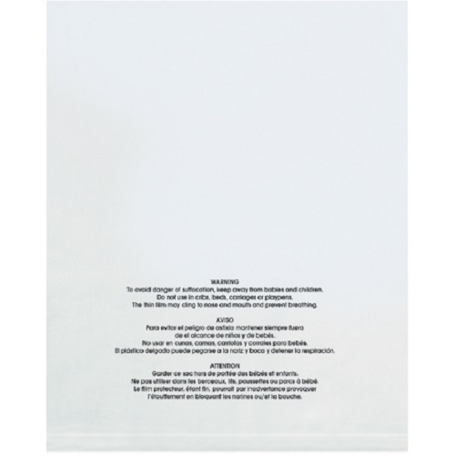 1-1,000 18×24 Suffocation Warning Self Sealing Clear Poly Bag FBA Approved