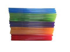 Memorex 7MM Slim 5-Color DVD Cases – 22 pack – Red Blue Purple Green Orange