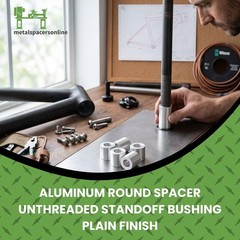Aluminum Spacer 3/4″ OD x .40″ ID x 1/2″ Long-Round Length