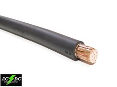 WELDING CABLE 3/0 BLACK 10 FT BATTERY LEADS USA NEW Gauge Copper AWG 600V SAE