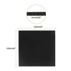 6 x 6 Inch UHMW Polyethylene Sheets, 5/32 Inch Thick Ultra High Molecular Wei…