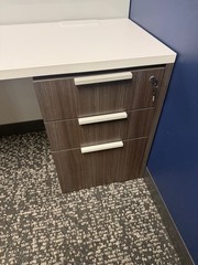 Full Private Office By Teknion in Coastal Gray Finish