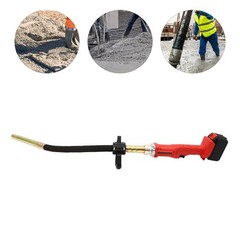 21V Cordless Concrete Vibrator 3000-6000 RPM Handheld Battery Powered Red