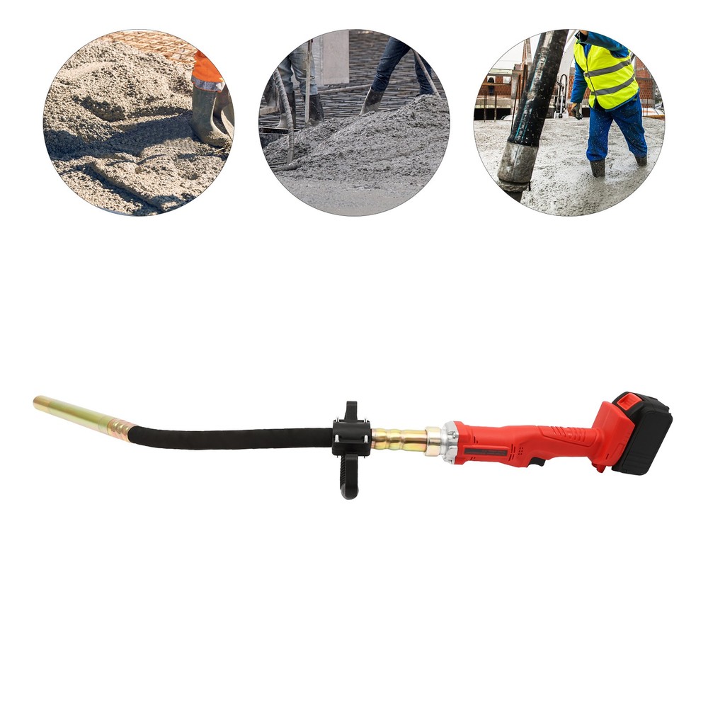 Cordless Handheld Concrete Vibrator 21V Battery Powered Air Bubble Remover
