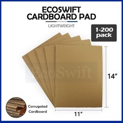 1-200 “EcoSwift” Corrugated Cardboard Pad Filler Insert 32 ECT 1/8 Thick 11 x 14
